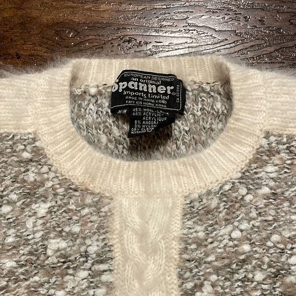 Vintage | “Spanner” Cream Heather Knit Sweater - Picture 13 of 13